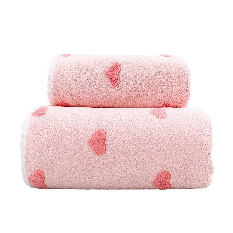 送料無料 バスタオル タオル バス用品 ハート柄 ハート バスルーム インテリア 雑...