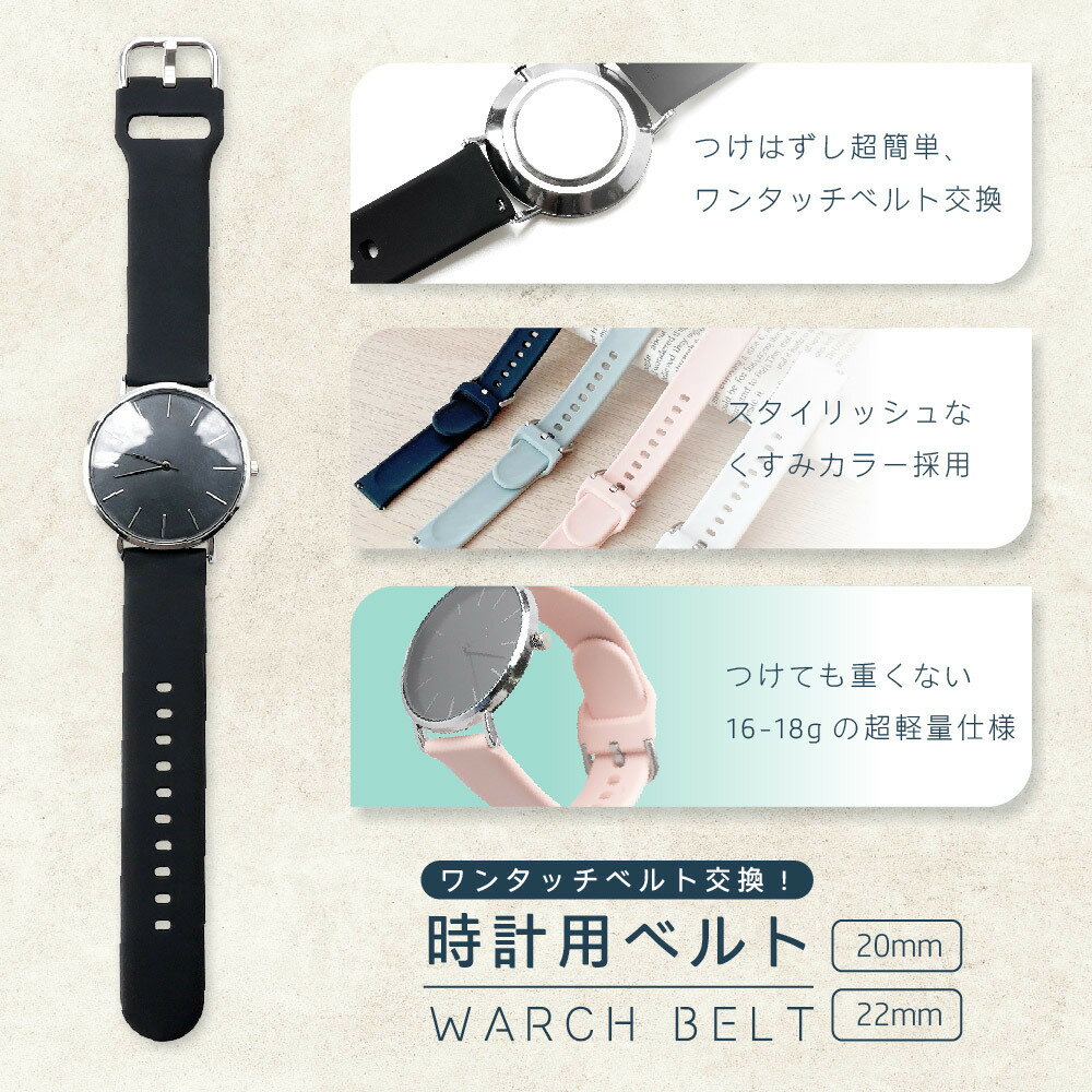送料無料 時計用ベルト バンド 20mm 22...の紹介画像2