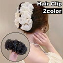送料無料 ヘアクリップ バンスクリップ クリップ レディース 女性 ヘアアクセサリー 髪留め まとめ髪 ヘアアレンジ 大きめ 存在感 レース かわいい おしゃれ