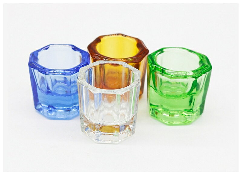 送料無料 ダッペンディッシュ 筆洗い 水入れ ガラス容器 10ml 八角形 多角形 透明 ...