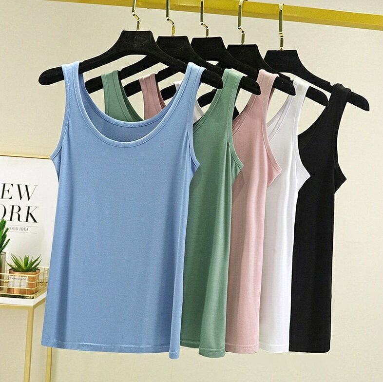 送料無料 タンクトップ レディース 女性 婦人服 トップス 大きいサイズ ノースリーブ Uネック 袖なし インナー 無地 単色 シンプル 着回し カジュアル かわいい 定番 ベーシック デイリー お出かけ 通勤 黒 白 ピンク 青 緑