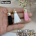 送料無料 チャーム タッセル 10個セット パーツ アクセサリー ハンドメイド 手作り 手芸用品 クラフト用品 可愛い 華やか お洒落 カラバリ豊富