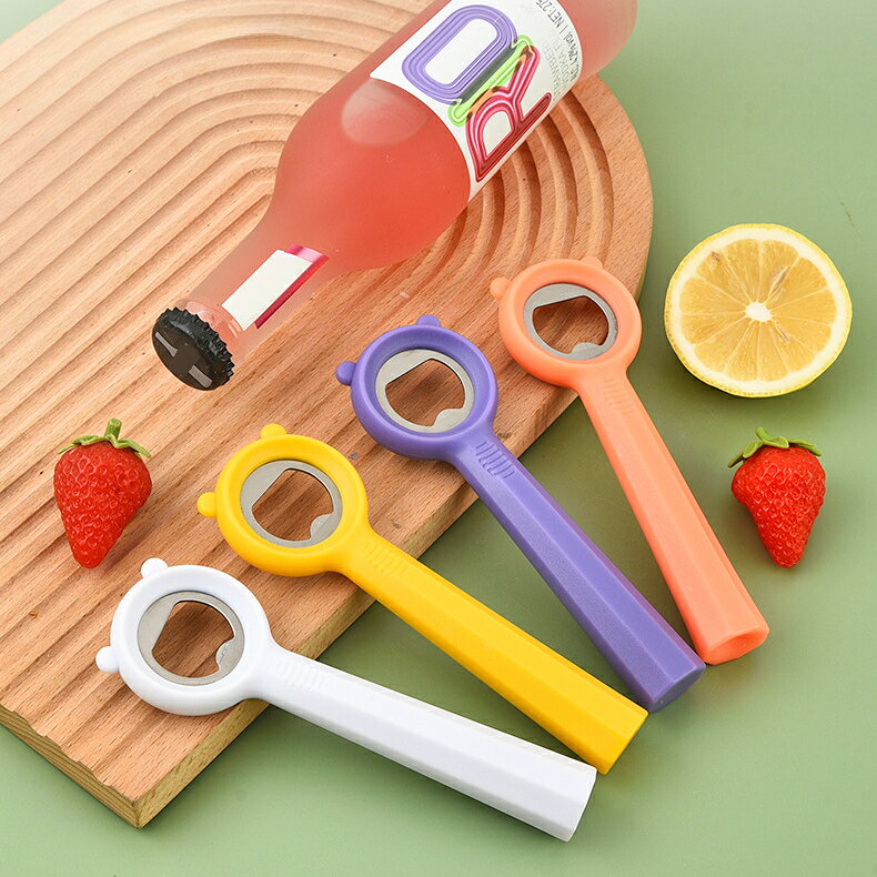送料無料 栓抜き ボトルオープナー ビンオープナー 蓋開け 瓶 蓋 フタ キャップ ふた開け 開栓 柄付き 簡単 便利グッズ キッチンツール plusnao-10408139 Plus Nao サンプル画像2
