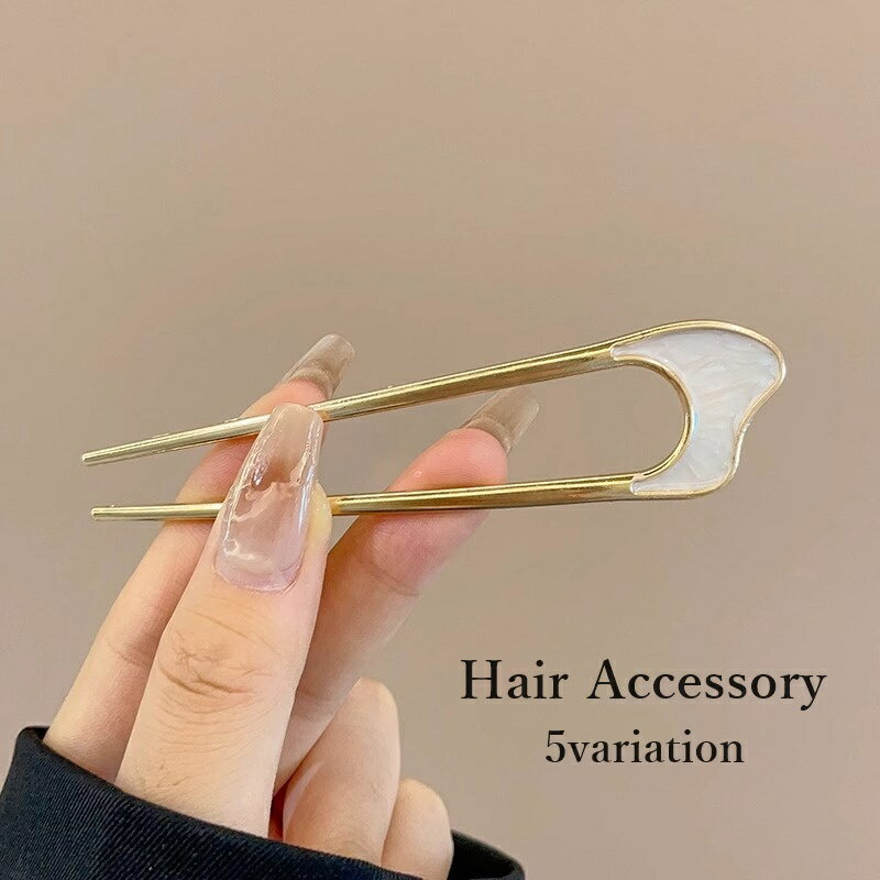 送料無料 かんざし 簪 ヘアコーム U字型 ヘアピン レディース 女性 婦人 ヘアアク...