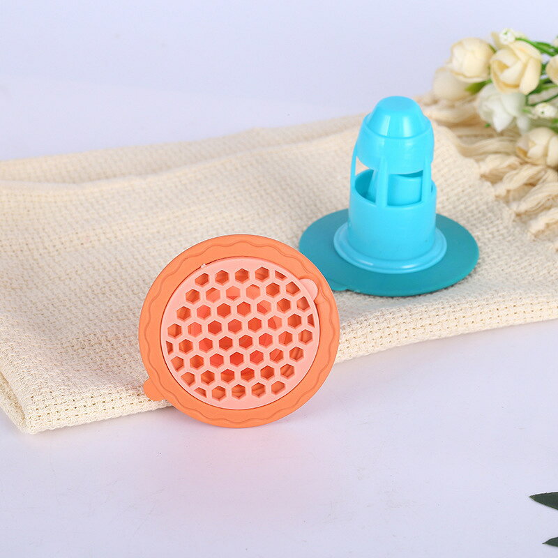 送料無料 ヘアキャッチャー 排水口カバー ホワイト ブルー ピンク 便利グッズ 目詰まり防止 掃除しやすい 虫予防 plusnao-10408152 Plus Nao サンプル画像2