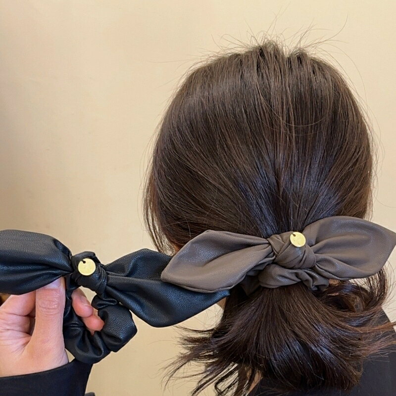 送料無料 シュシュ ヘアゴム リボン レディース 女性 ヘアアクセサリー ヘアアレン...