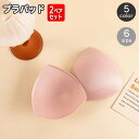 送料無料 ブラパッド 2ペア バストパッド 胸パッド 付け替え用 交換用 三角 トライアングル スポーツブラ 無地 単色 ソフト やわらかい 薄手 インナー ブ...