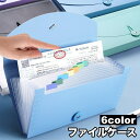 送料無料 ファイルケース ドキュメントファイル 13ポケット 書類ケース 蛇腹 ジャバラ プリント整理 持ち運び クリアポケット じゃばら 収納 日用品雑貨