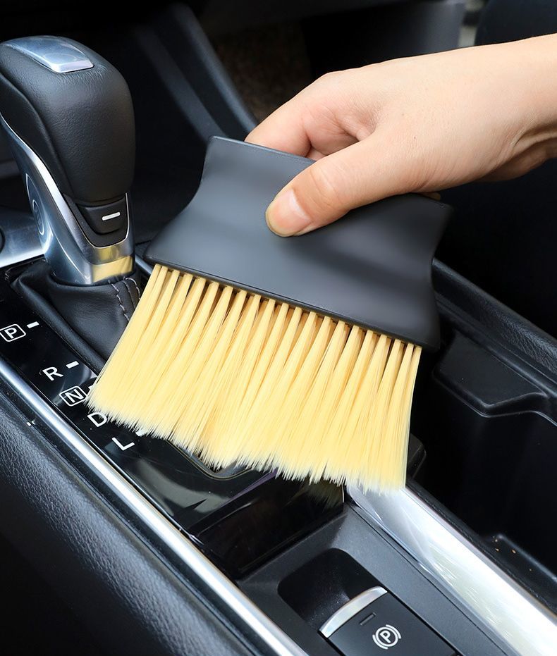 送料無料 車内清掃ブラシ 洗車用品 カー用品 ディテールブラシ 隙間掃除 ホコリ取...