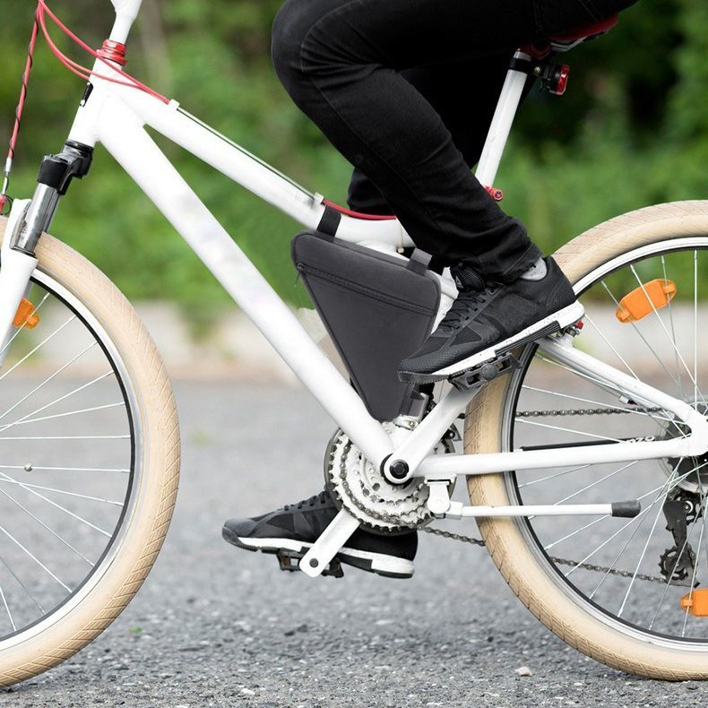 送料無料 自転車バッグ フレームバッグ トライアングルバッグ 三角型 自転車アクセ...