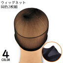 送料無料 ウィッグネット 2枚組 男女兼用 かつら フルウィッグ用 ヘアネット メッシュネット ウィッグキャップ インナーキャップ コスプレ