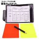 送料無料 警告カード ペナルティカード レッドカード イエローカード ケース付き 審判用品 レフェリー 鉛筆付き 記録紙付き サッカー フットサル 試合