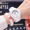 送料無料 腕時計 レディース 女性用 リストウオッチ 丸形 サークル アナログ 黒 白 おしゃれ カジュアル かわいい リチウム