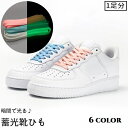 送料無料 靴紐 靴ひも 2本セット 1足分 蓄光 光る 60140cm シューズ スニーカー くつ 平形 シューレース 無地 単色 シンプル おしゃれ ユニセッ...