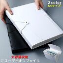 送料無料 アコーディオンファイル 横型 13ポケット A4サイズ ドキュメントファイル 持ち手付き ファイルケース 文具 書類 持ち運び ジャバラ式 見出し 分類 楽譜 防水