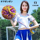 送料無料 ポンポン チアポンポン 応援グッズ ハンドフリー メッキテープ 衣装 コスプレ チアガール チアリーダー チアリーディング 野球
