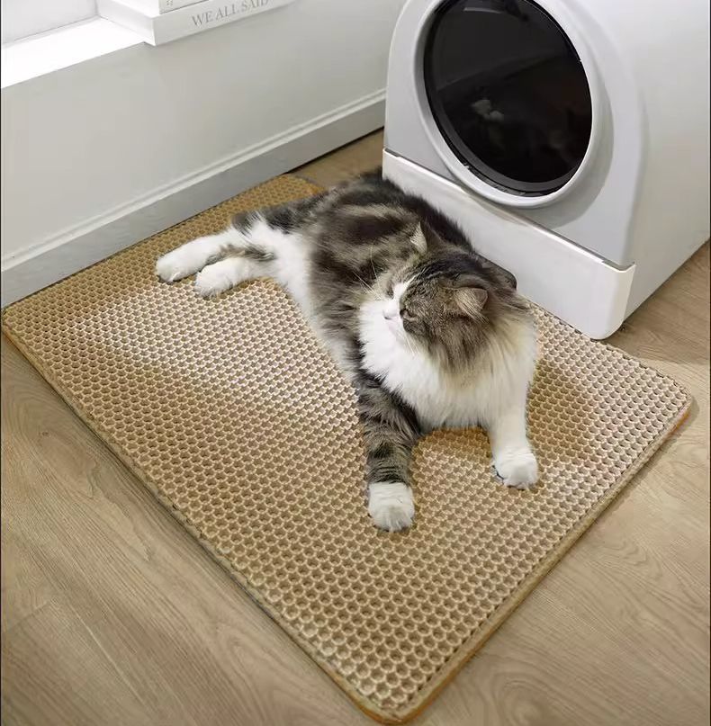 送料無料 猫用砂取りマット トイレマット 猫砂マット ペット用品 猫砂キャッチャー...