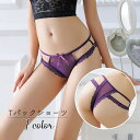送料無料 Tバックショーツ タンガ レディース 女性用 インナー パンツ リボン レース セクシー 透け感 シースルー 透ける 黒 赤