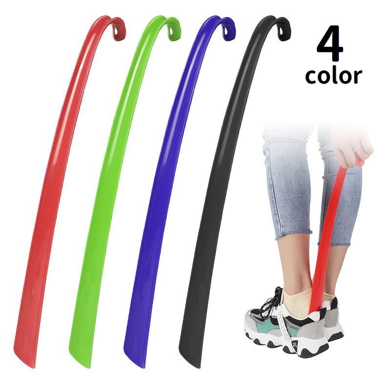 送料無料 靴べら くつべら ロング 長め シューホーン 型崩れ防止 かかと保護 履きやすい 靴用品 シンプル 立ったまま使える 壁掛 引っ掛け 玄関