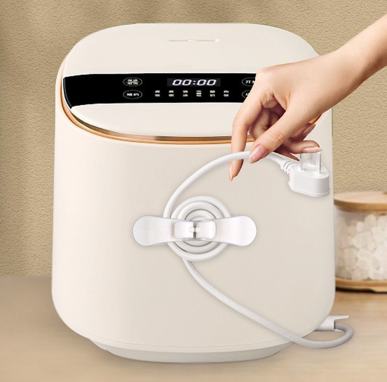 送料無料 ケーブルホルダー ケーブルクリップ 3個セット 穴あけ不要 粘着式 取り付け簡単 コードホルダー 固定 まとめる 巻き取り 収納 配線整理 スッキリ デスク周り 家電 キッチン