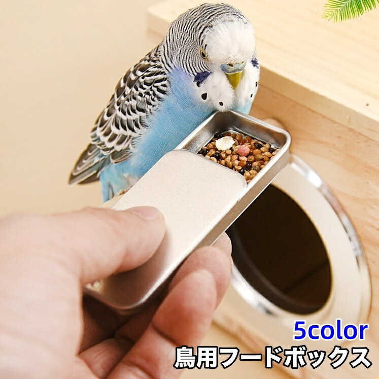 送料無料 鳥用フードボックス バードフィーダー 給餌器 挿し餌 エサ入れ 虫入れ えさ箱 携帯 持ち運び ..