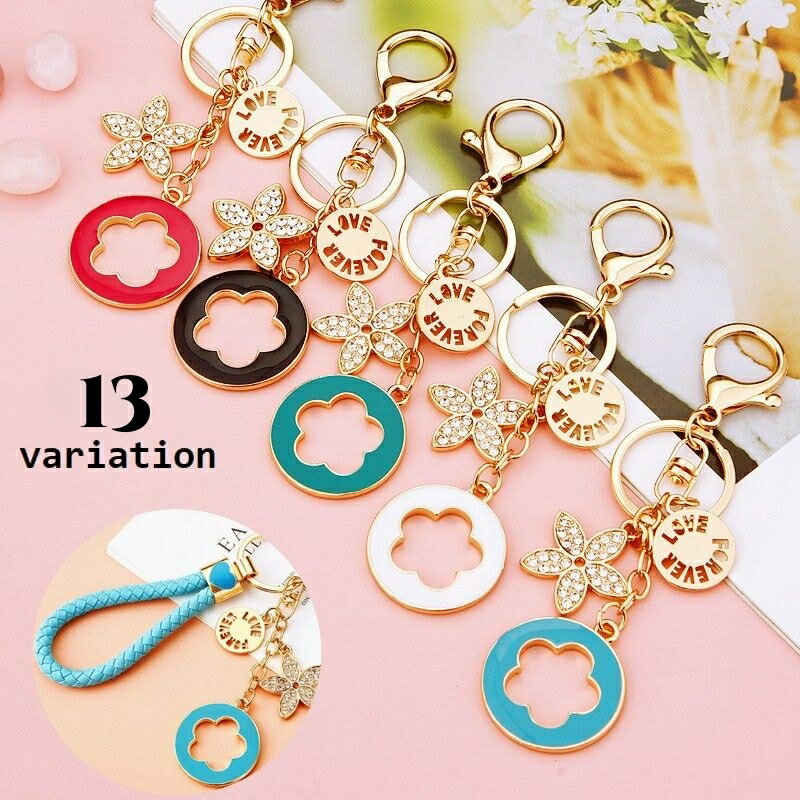 送料無料 キーホルダー キーリング バッグチャーム レディース フラワー ラインストーン ロープ 可愛い おしゃれ 女性 キッズ ジュニア 女の子 女子 誕生日 記念日 プレゼント 贈り物 ギフト