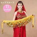 送料無料 ヒップスカーフ ベリーダンス ダンス衣装 レディース 女性 腰巻き 腰飾り コイン付き キラキラ 華やか おしゃれ アラビアン ステージ衣装 舞台 発...