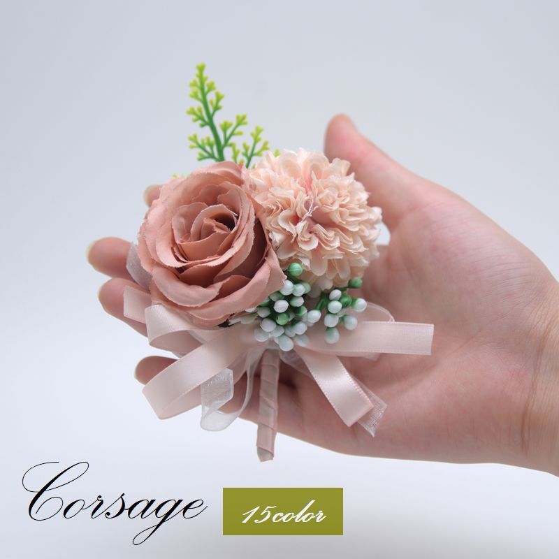 送料無料 コサージュ ブローチ レディース アクセサリー フラワー 花 バラ ローズ 造花 結婚式 パーテ..