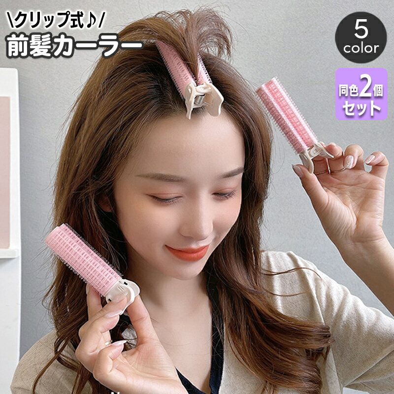 送料無料 ヘアカーラー クリップ 前髪カーラー 同色2個セット 手巻きカーラー レディース ヘアアレンジ ヘアスタイリング ふんわり 巻き髪 前髪セット ふんわり 簡単 時短 手軽 家庭用 女性用のサムネイル