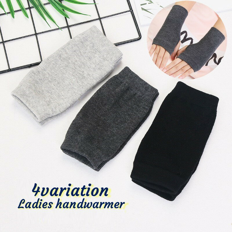 送料無料 ハンドウォーマー 手袋 指無し手袋 ニット レディース 女性 メンズ 男性 シンプル おしゃれ ..