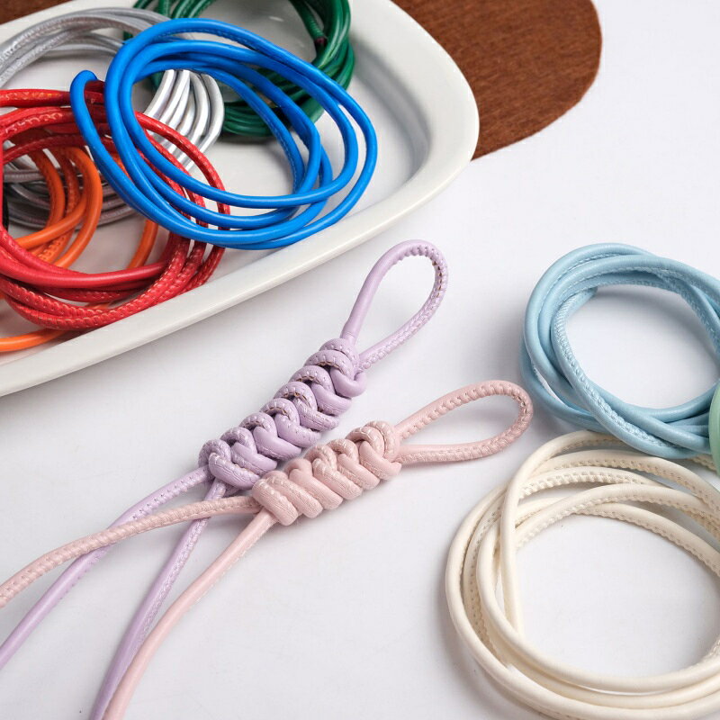 送料無料 レザー調紐 レザーライク紐 1m ハンドメイド 平紐 レザー調 DIY 手芸用品...