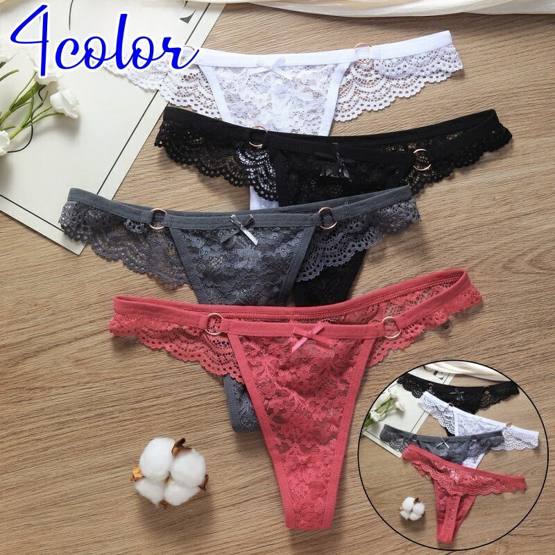 送料無料 ショーツ Tバックショーツ タンガ レディース 女性 インナー 下着 レース 花柄 透け感 セクシー お洒落 可愛い 普段使い デイリー アンダーウェア パンツ パンティ 婦人用