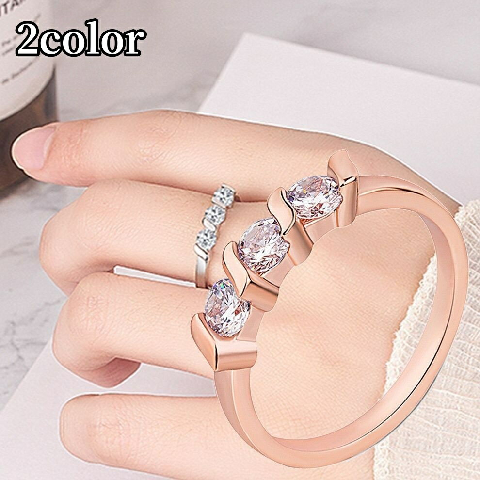 楽天市場】スリーストーンリングの通販