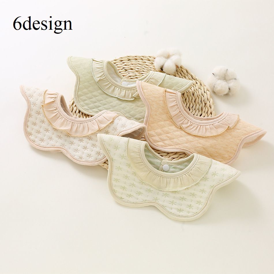 楽天Plus Nao送料無料 スタイ よだれかけ ベビー 赤ちゃん 乳児 女の子 男の子 お食事エプロン ドーナツ型 360度 スナップボタン ベージュ ブラウン グリーン ハート 雪 かわいい おしゃれ 汚れ防止