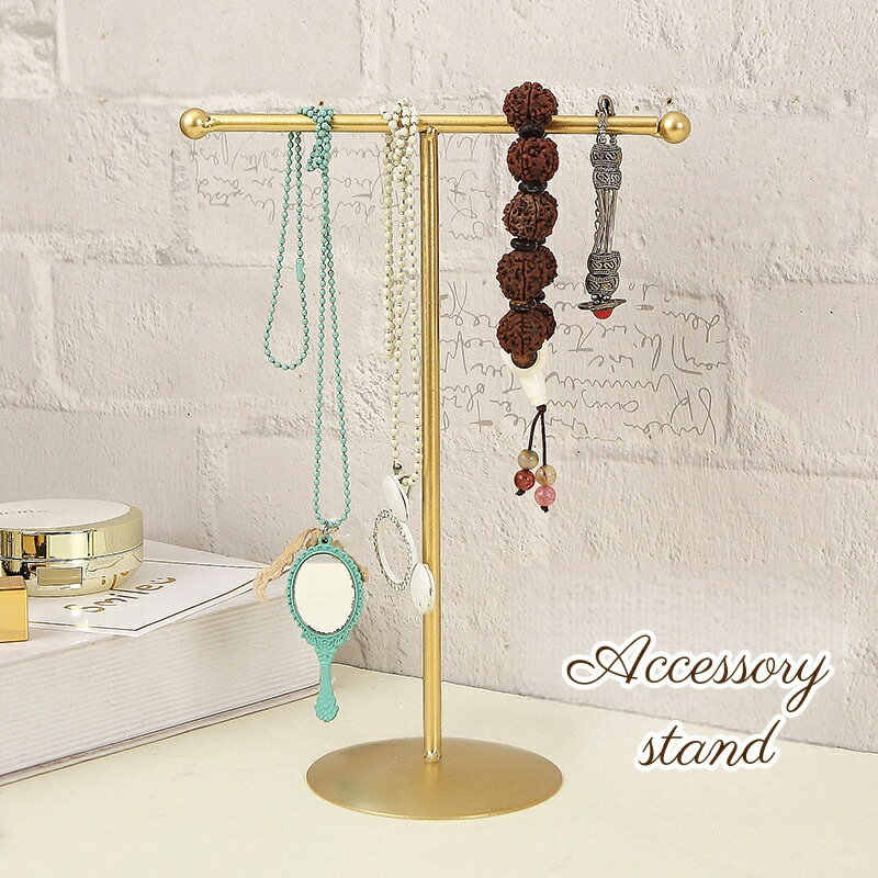 送料無料 アクセサリースタンド アクセサリーホルダー T字型 アクセサリー収納 ディスプレイ ネックレ..