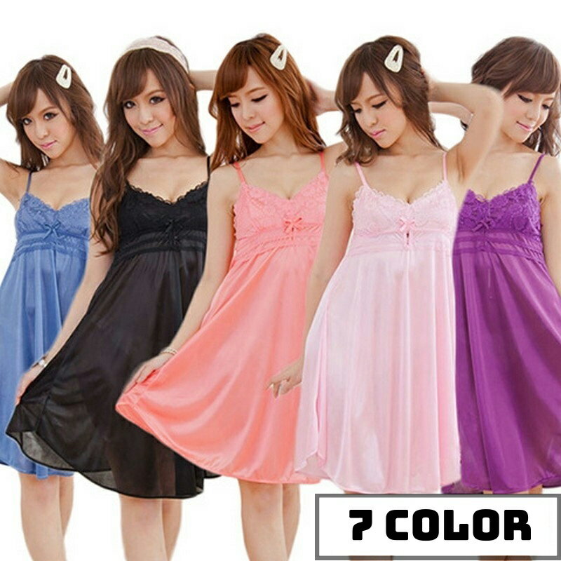 送料無料 ベビードール スリップ レ