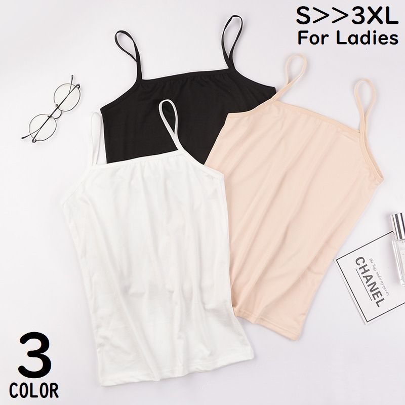 送料無料 キャミソール レディース 大きいサイズ インナー 下着 ノースリーブ カットソー スクエア ...