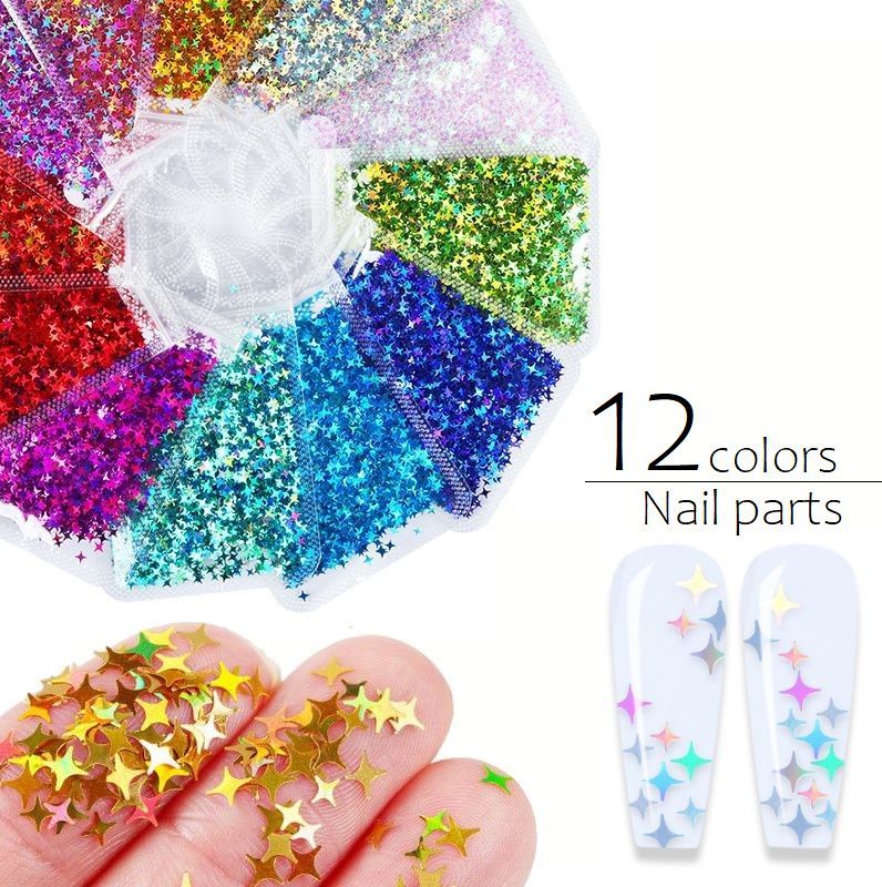 送料無料 ネイルパーツ スパンコール ネイルアート用品 セルフネイル デコパーツ メタリック フレー ...