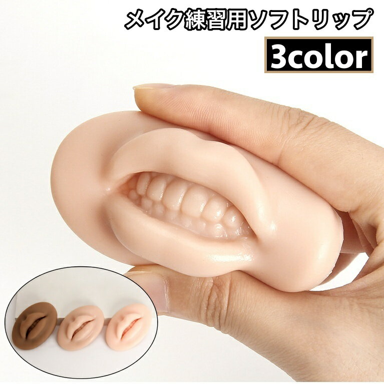 送料無料 メイク練習用ソフトリップ メイクアップ リップボード 唇 模型 リップタトゥー練習 口紅 リップクリーム リップピアス シュミレーション やわらかい