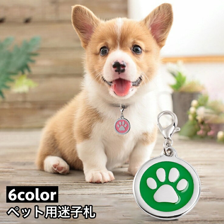 送料無料 ペット用迷子札 名札 ネームタグ ネームチャーム 犬猫兼用 ドッグタグ キャットタグ 犬  ...