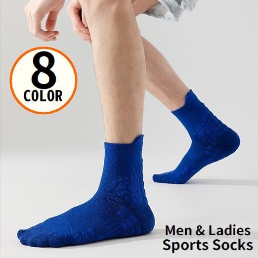 送料無料 スポーツソックス クルーソックス メンズ レディース 靴下 通気性 吸汗 滑り止め 衝撃吸収 ランニング マラソン ジョギング...