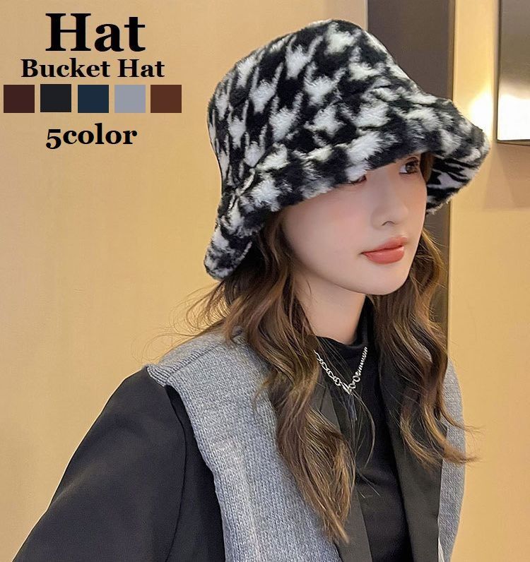 送料無料 帽子 レディース バケットハット 秋 冬 ハット メンズ 男女兼用 可愛い おしゃれ 深め ふわふわ つば広 防寒 暖かい あったか