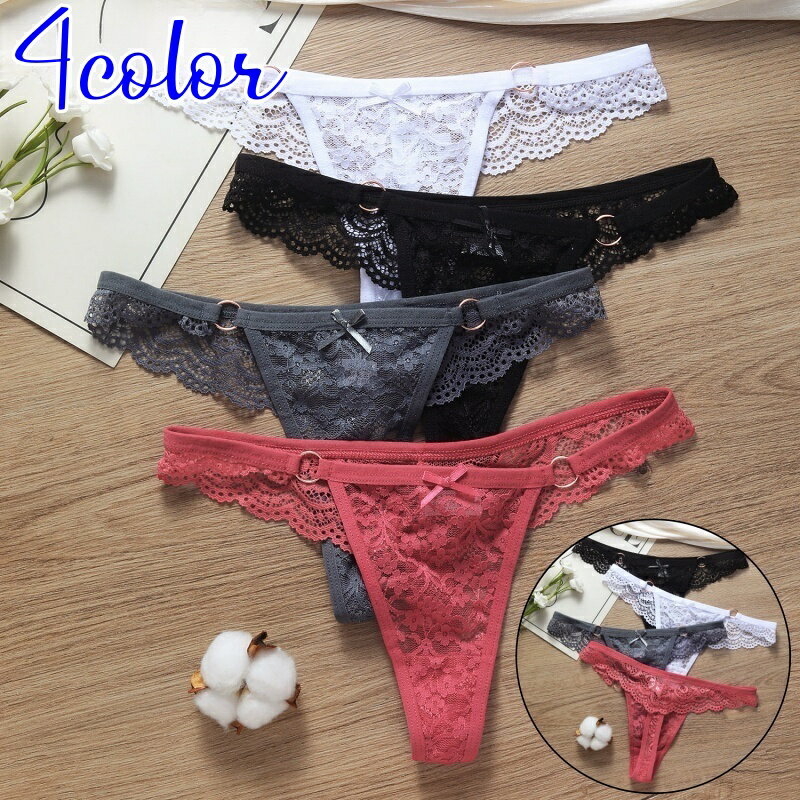 送料無料 ショーツ Tバックショーツ タンガ レディース 女性 インナー 下着 レース 花柄 透け感 セクシー お洒落 可愛い 普段使い デイリー アンダーウェア パンツ パンティ 婦人用