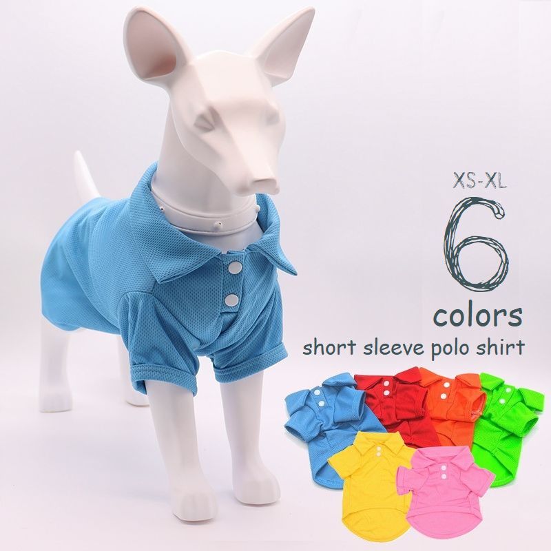 送料無料 ペット服 ポロシャツ 犬 猫 小型犬 ドッグウエア キャットウエア メッシュ 通気性 夏 春 散歩..