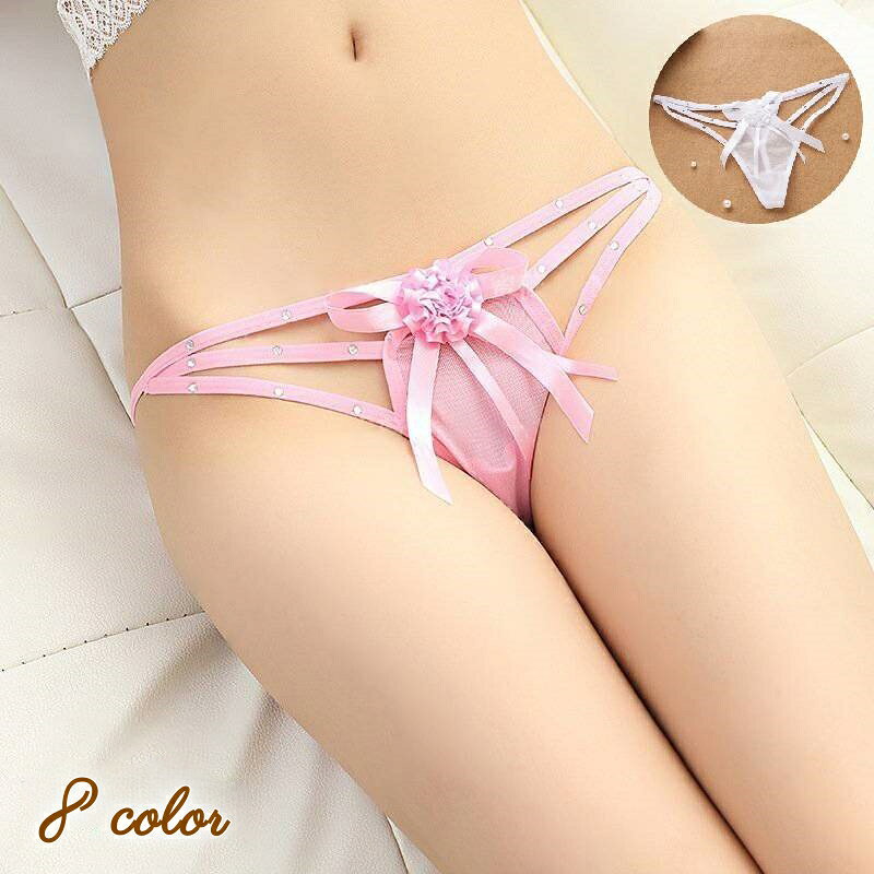 送料無料 Tバック ショーツ インナー レディース 女性 婦人 下着 パンツ ランジェリー 紐 紐パ ...