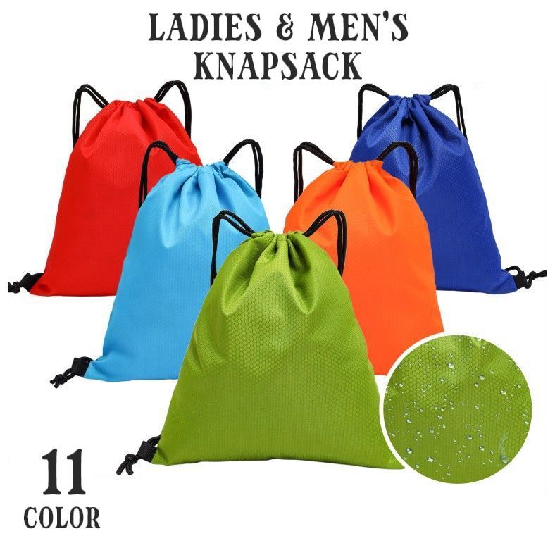送料無料 ナップサック リュックサック ジムサック レディース メンズ 巾着 防水 シンプル エコバッグ 鞄 カバン 普段使い スポーツ ア..