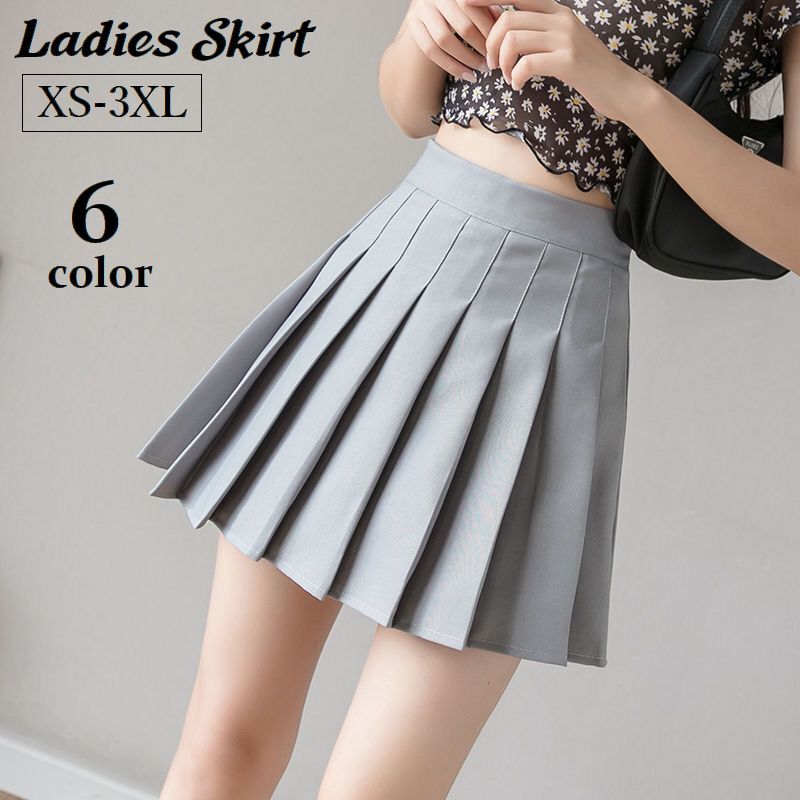 무료 배송 플리츠 스커트 미니 길이 여성 하의 미니 스커트 유니폼 바람 지퍼 짧은 길이 무지 솔리드 컬러 여성용 큰 사이즈있어 귀여운 세련된 외출 코스프레 코스튬 여고생 XS SML XL 2XL 3XL