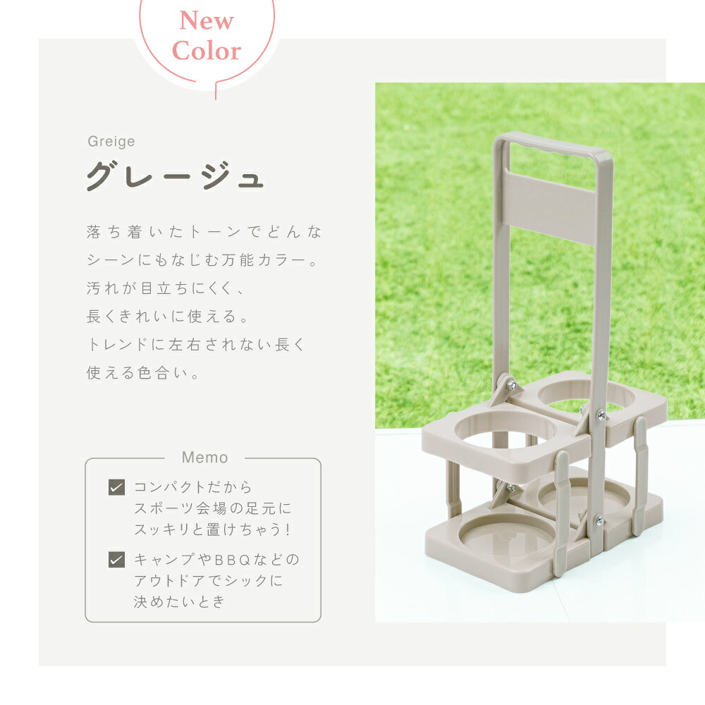 送料無料 ドリンクホルダー ボトルキャリアー ドリンクバスケット 折りたたみ式 2本用 ワインボトル ビール瓶 手提げ 持ち運び アウトドア バー パーティー BBQ アウトドア スポーツ観戦 plusnao-10403695 Plus Nao サンプル画像2