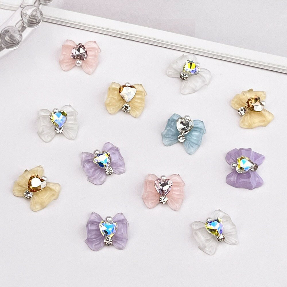 送料無料 ネイルパーツ デコパーツ ネイルグッズ ネイル用品 3D 立体 リボン ハー...
