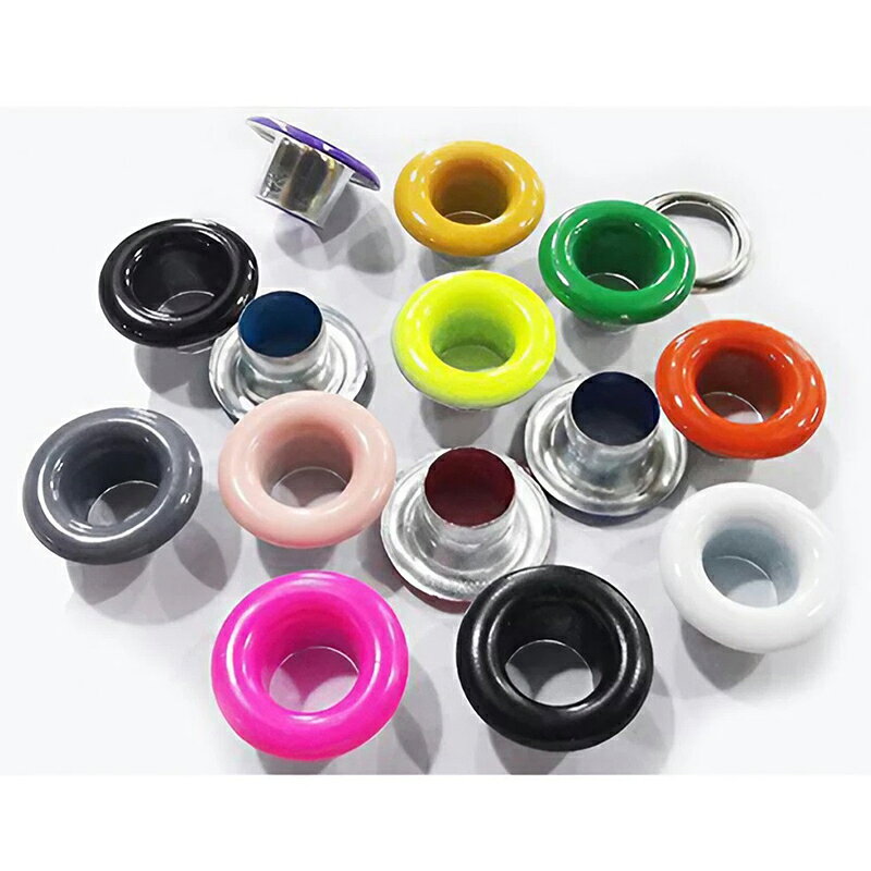 送料無料 ハトメ 鳩目 座金付 10個セット 丸潰しハトメ 内径3mm 穴径4mm 4.5mm 5mm 6mm 8mm 10mm はとめリング パーツ 金具 DIY クラフト 手芸 plusnao-10345371 Plus Nao サンプル画像3